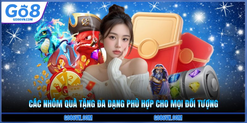 Các nhóm quà tặng đa dạng phù hợp cho mọi đối tượng